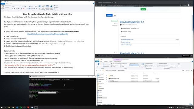 How to update blender (daily builds) on Windows with ONE click смотреть онлайн
