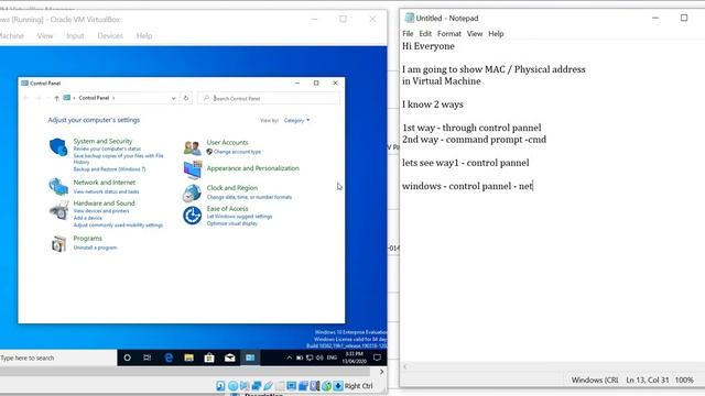 Find Mac/Physical address on Windows10 ( Virtual Machine ) смотреть онлайн