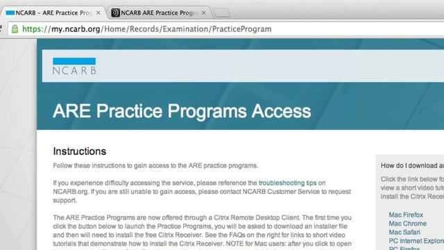 Download & Practice the NCARB ARE Vignetttes Software смотреть онлайн