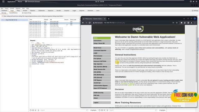 The Hacker's Playground: DVWA & Burp Suite on Kali Linux! смотреть онлайн