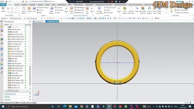 PLASTIC PRODUCT DESIGN TUTORIAL - TORCH DESIGN TUTORIAL IN NX UNIGRAPHICS (PART 2) смотреть онлайн