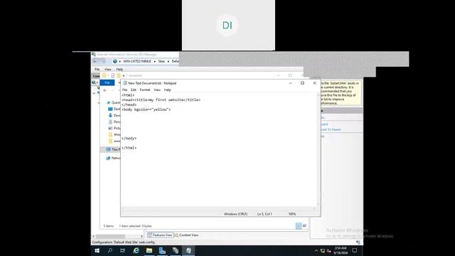 HOW TO SET UP WEB SERVER (IIS) IN WINDOWS SERVER 2019