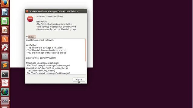 virtual machine connection failure in ubuntu смотреть онлайн