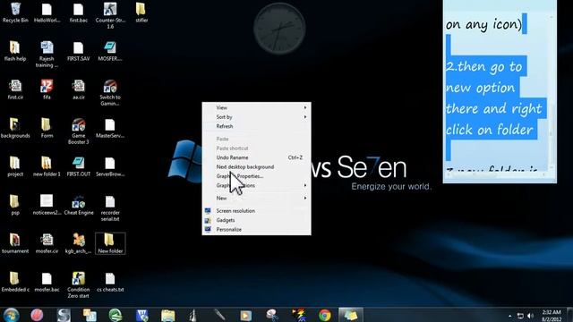 How to create a new folder on desktop of windows смотреть онлайн