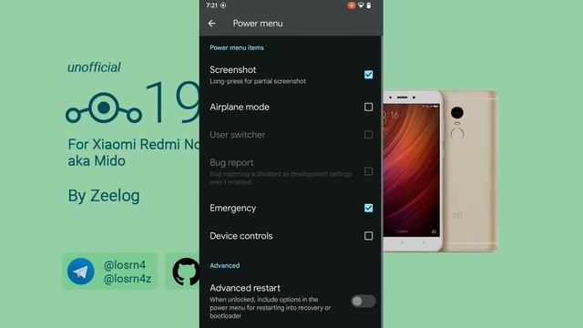 Lineage 19.1 Android 12.1 UNOFFICIAL Redmi Note 4/4x Mido смотреть онлайн