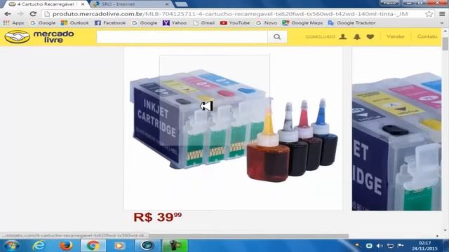 Mercado Livre Cartucho Recarregável смотреть онлайн
