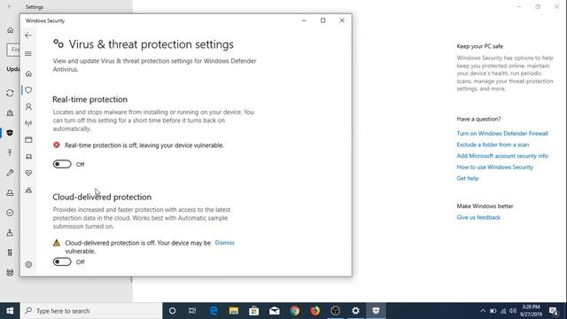 How to Turn on Windows Defender in Windows 10 | Enable Windows Defender смотреть онлайн