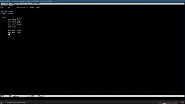 Hello World in x86 Assembly, C and C++ смотреть онлайн