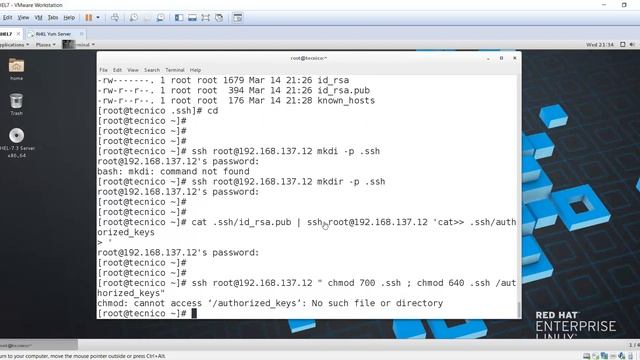How to configure SSH with (Public & Private) key & without password loggin on RHEL 7.3 in Hindi смотреть онлайн