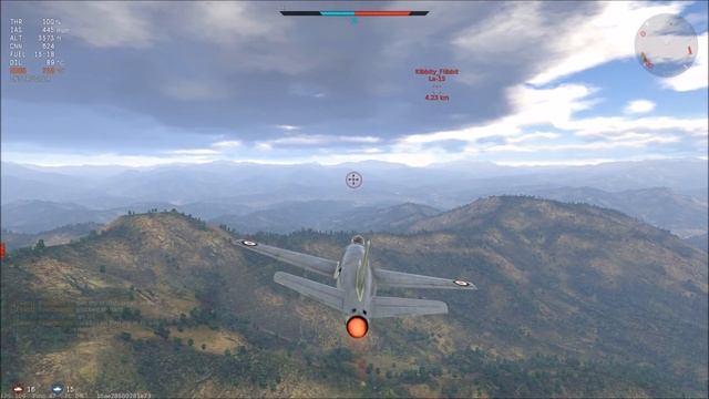 War Thunder RB Attacker FB 1 vs La 15 also DO A BARREL ROLL! смотреть онлайн