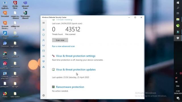 Cara Mematikan Thread Protection Windows 10 смотреть онлайн