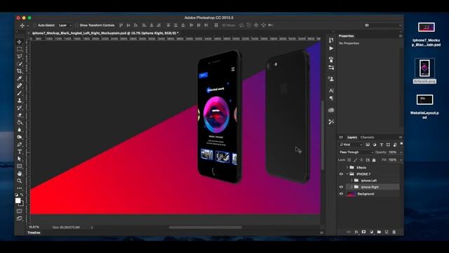 Mockup Iphone 7 for Photoshop - How to Use Tutorial by Mockuptain смотреть онлайн