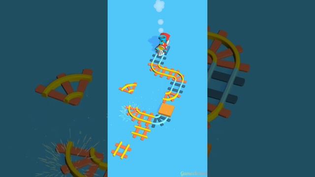 Lay Rail Train Track Puzzle Game | Rail Crisis Maze Game | Android Gameplay #725 смотреть онлайн