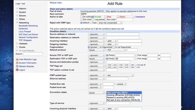 Domino 9 on CentOS 6 Part IV b 2: Firewall Configuration with Webmin смотреть онлайн