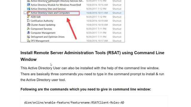 Install Remote Server Administration Tools RSAT on Windows 10 смотреть онлайн