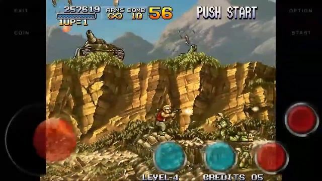 METAL SLUG -SUPER VEHICLE-001, Emulator MAME, Android. смотреть онлайн