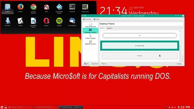 OpenSUSE 13.2 with Plasma 5 смотреть онлайн