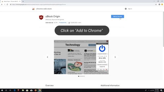 How to Add Ublock Origin Adblocker in Google Chrome смотреть онлайн