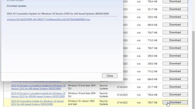 How to manually install KB5023696 Updates Windows 10 смотреть онлайн