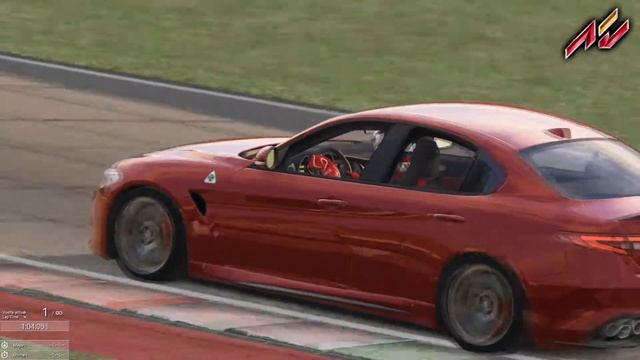 Alfa Romeo Giulia Quadrifoglio Mugello 2:09:730 Assetto Corsa смотреть онлайн