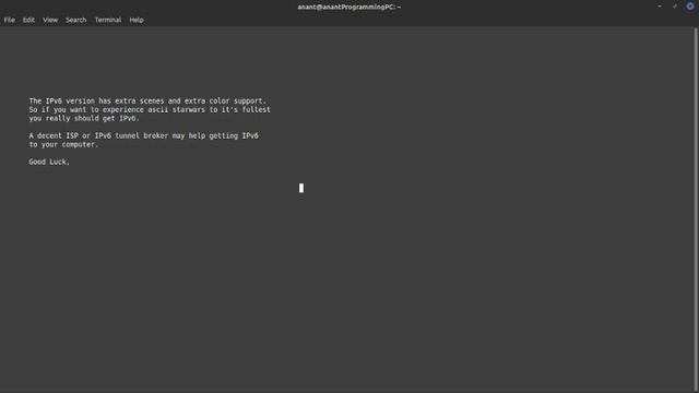 Watch star wars on terminal!!! (Linux) смотреть онлайн