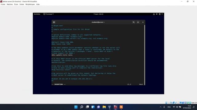 Configuration d'un serveur DHCP sous Debian 11 смотреть онлайн