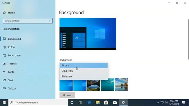 #03 - Change Background, Color and Create Slideshow - Windows 10 Tutorial смотреть онлайн