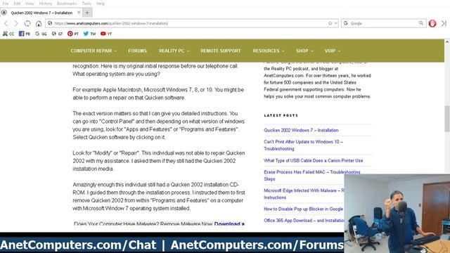 Quicken 2002 Windows 7 - Installation смотреть онлайн