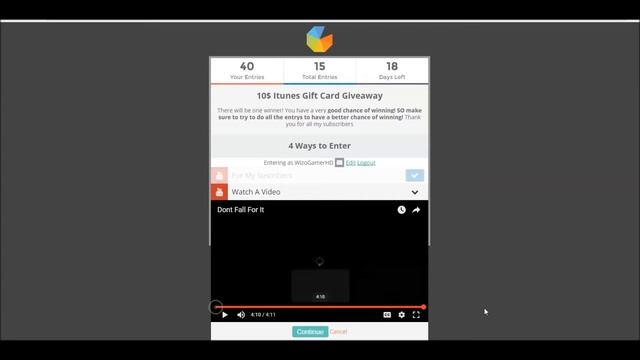 10$ Itunes Gift Card Giveaway (Thanks смотреть онлайн
