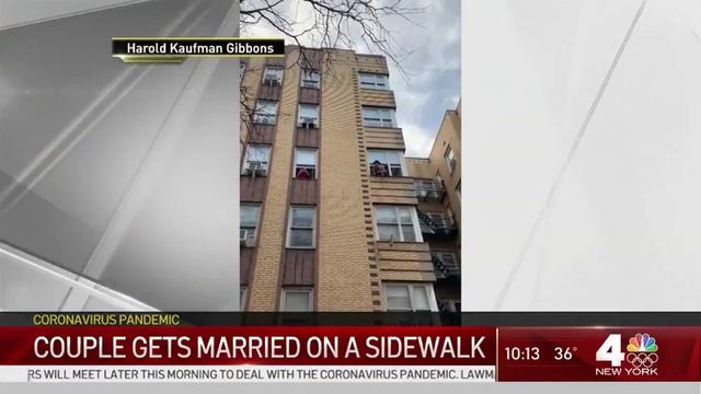 ‘Classic New York Moment’: Friend Officiates Couple’s Wedding From 4th Floor Window смотреть онлайн