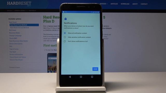 How to Add Lock Screen in General Mobile GM 5 Plus D - Set Up Screen Protection смотреть онлайн