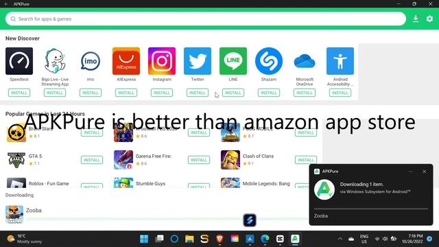Goodbye Bluestacks! | Android Subsystem for Windows and amazon appstore review. смотреть онлайн
