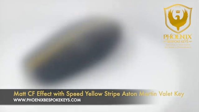 Matt Carbon Fibre Effect with Speed Yellow Stripe Aston Martin Valet Key смотреть онлайн