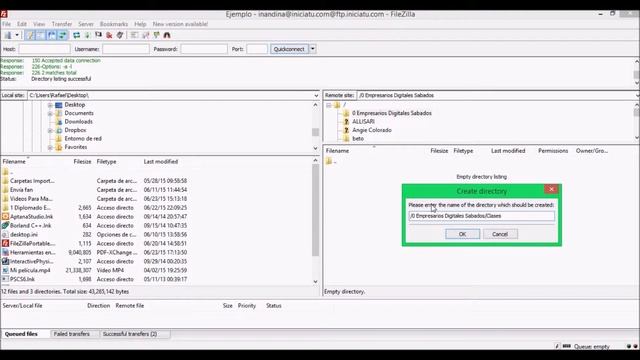 Tutorial Conexión FTP por FileZilla смотреть онлайн