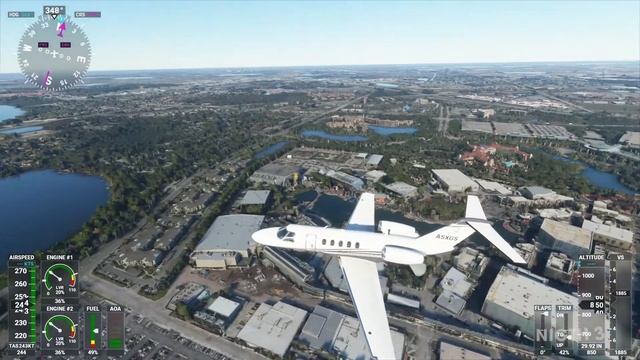 MICROSOFT FLIGHT SIMULATOR 2020 Walkthrough Gameplay Flying Universal Studios and Walt Disney World смотреть онлайн