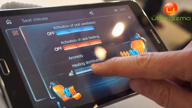 BMW in Car Application on Android Tabler for passengers Demo CES 2015 смотреть онлайн