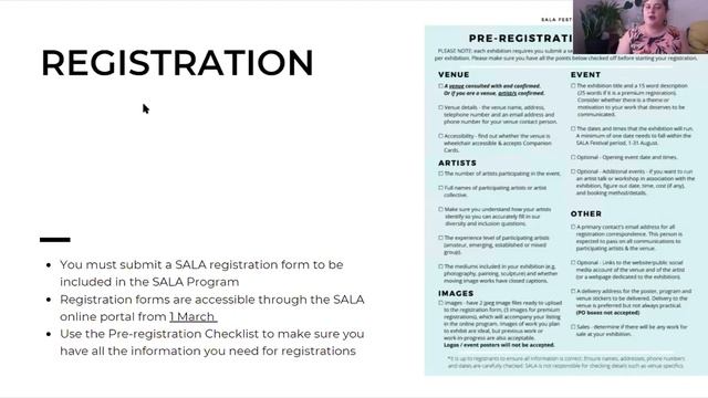 2022 SALA Festival General Information Session смотреть онлайн