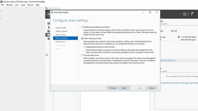 How to share file in Windows Server 2016 Part 1 смотреть онлайн