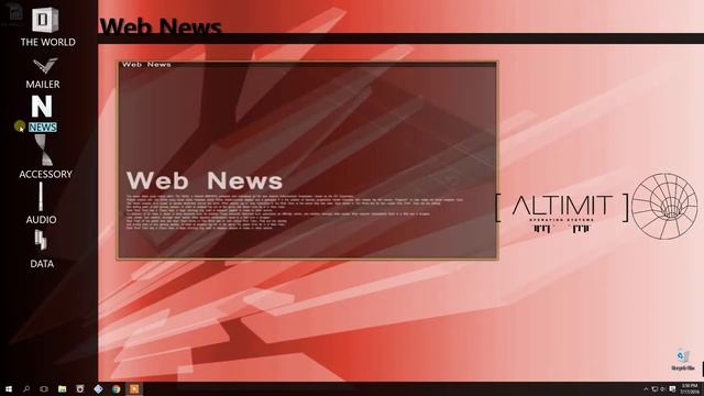 Altimit OS fully animated Desktop skin смотреть онлайн