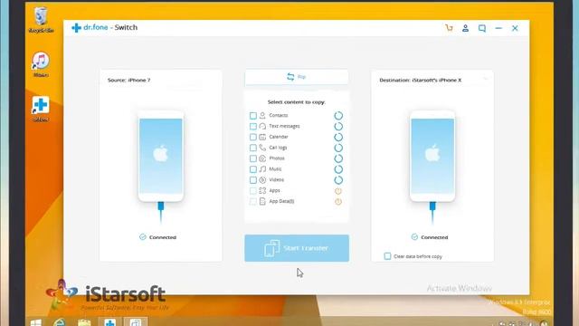 How to Transfer Contacts from iPhone to iPhone with dr.fone - Switch смотреть онлайн