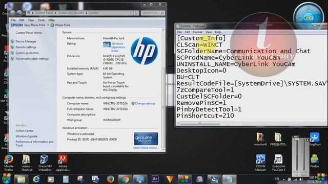 Cyberlink youcam install error HP Ver.- this softwere can only installed hewlett-packard system. смотреть онлайн