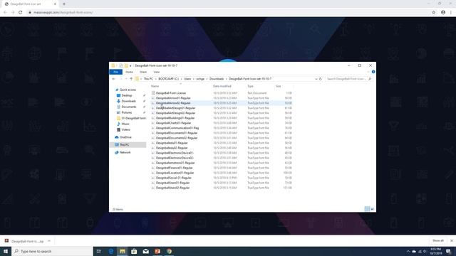 How to Install DesignBall Font Icons on Windows 10 смотреть онлайн