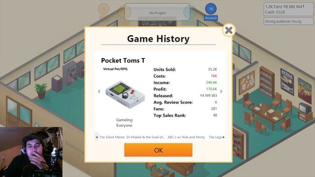 Pocket Toms: O Edition(Game Dev Tycoon w/ Aphex) - Ep. 9[1080p 60FPS] смотреть онлайн