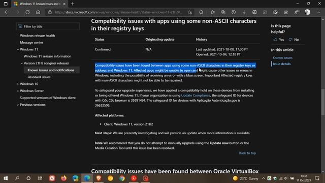 Microsoft could be blocking Windows 11 upgrades for some who use apps with non-ASCII characters смотреть онлайн