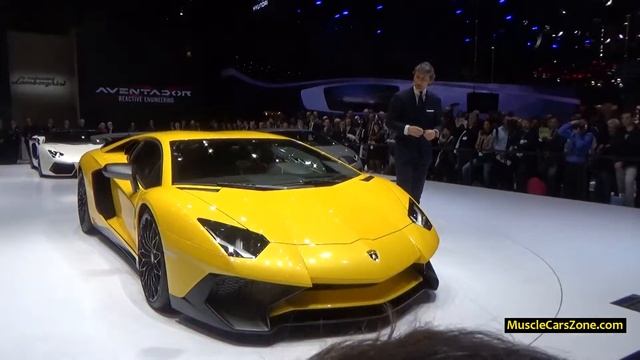 2015 Lamborghini Aventador LP 750 4 SV & Lamborghini Huracan Part 1 2015 Geneva Motor Show смотреть онлайн