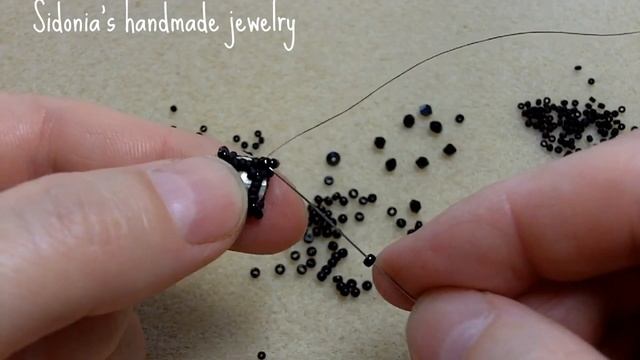 Sidonia's Handmade Jewelry - Beaded Stud Earrings Tutorial