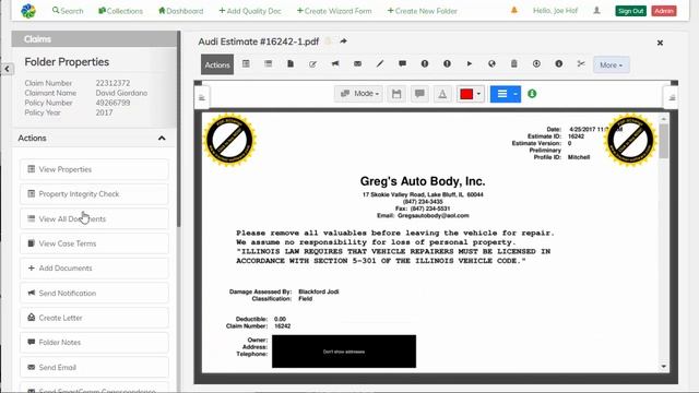 Alfresco Claims Management Notifications смотреть онлайн