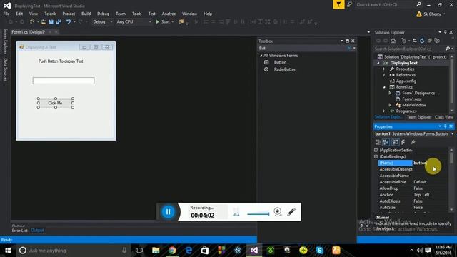 Bangla te Simple GUI or Windows Form Application in C# using Visual Studio смотреть онлайн