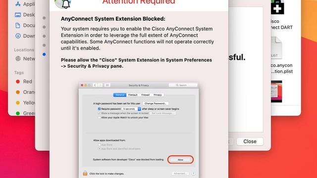 Apple Big Sur How To fix Cisco Any Connect enable system extension on MacOS November 13 2020 смотреть онлайн
