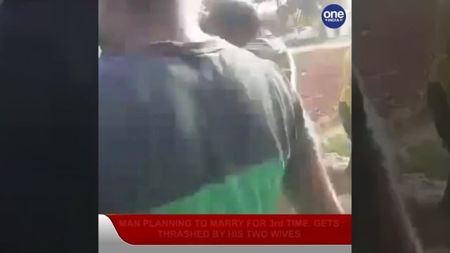 Tamil Nadu man tries to marry a third time, gets beaten by his two wives in public | Oneindia News смотреть онлайн